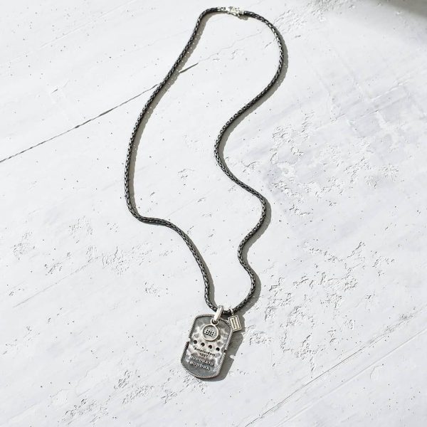 Buddha to Buddha Army Tag Silver Pendant 667 3