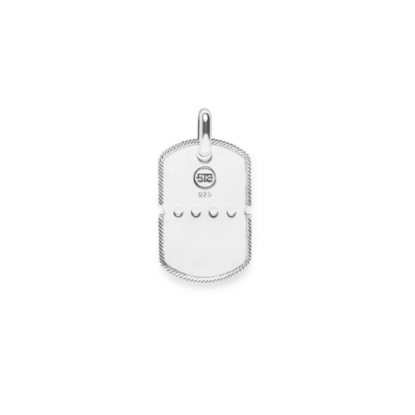 Buddha to Buddha Army Tag Silver Pendant 667 2