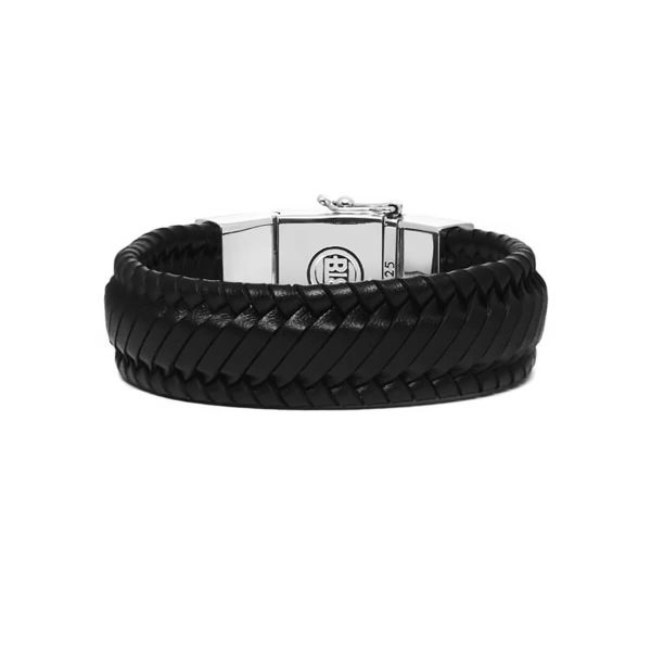 Buddha to Buddha Edwin Black Leather Bracelet 783 BL 3