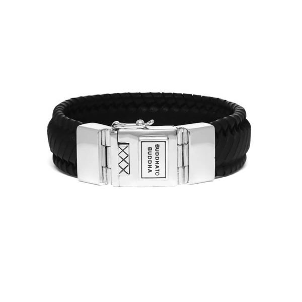 Buddha to Buddha Edwin Black Leather Bracelet 783 BL