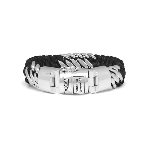Buddha to Buddha Ben Mix Silver & Leather Bracelet 815