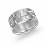 Mardini 11mm Men's Wedding Band in 10K White Gold FJM-002-11W