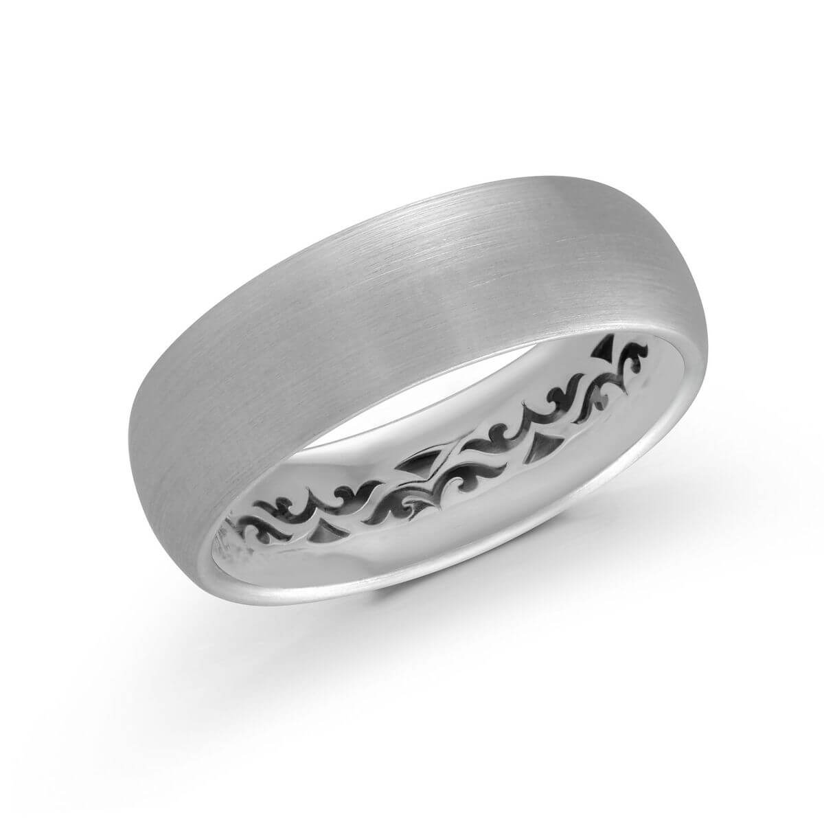 Mardini 7mm Men's Wedding Band in 10K White Gold FJM-007-7W