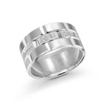 Mardini 11mm Men's Wedding Band in 10K White Gold FJMD-002-11W36