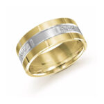 Mardini 9mm Men's Wedding Band in 10K Yellow White Gold FJMD-002-9YW18