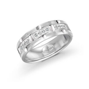 Mardini 7mm Men's Wedding Band in 10K White Gold FJMD-073-7W32