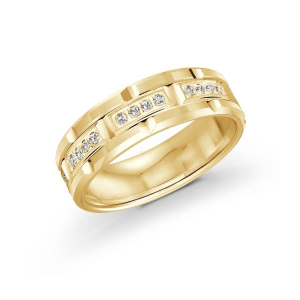 Mardini 7mm Men's Wedding Band in 10K Yellow Gold FJMD-073-7Y32