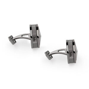 Montegrappa Nerouno Cufflinks Gun Metal PVD Metal Inlay IDNLCLIS 2