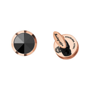 Montegrappa Nerouno Cufflinks Rose Gold with Onyx Inlay IDNRCLOS 3