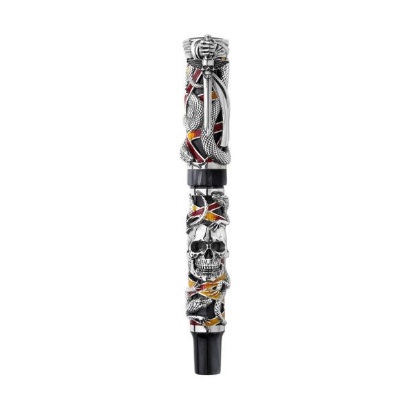 Montegrappa Chaos Limited Edition Silver Fountain Pen Sylvester Stallone ISCHN3SC 2