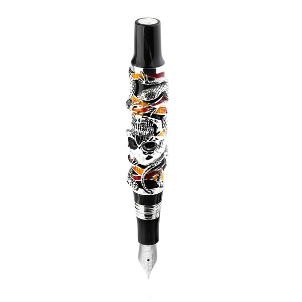 Montegrappa Chaos Limited Edition Silver Fountain Pen Sylvester Stallone ISCHN3SC 4
