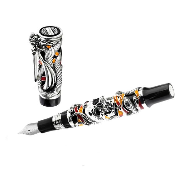 Montegrappa Chaos Limited Edition Silver Fountain Pen Sylvester Stallone ISCHN3SC 5