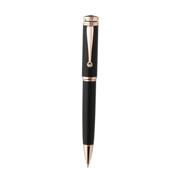Montegrappa Ducale Ballpoint Pen Black with Rose Gold Plating ISDURBRC 2