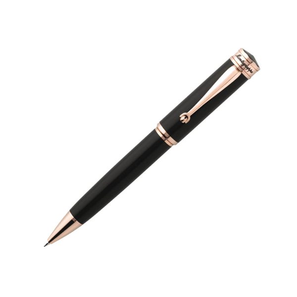 Montegrappa Ducale Ballpoint Pen Black with Rose Gold Plating ISDURBRC