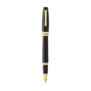 Montegrappa Felicita Fountain Pen Yellow Gold Plated & Black ISFAR3YC 3