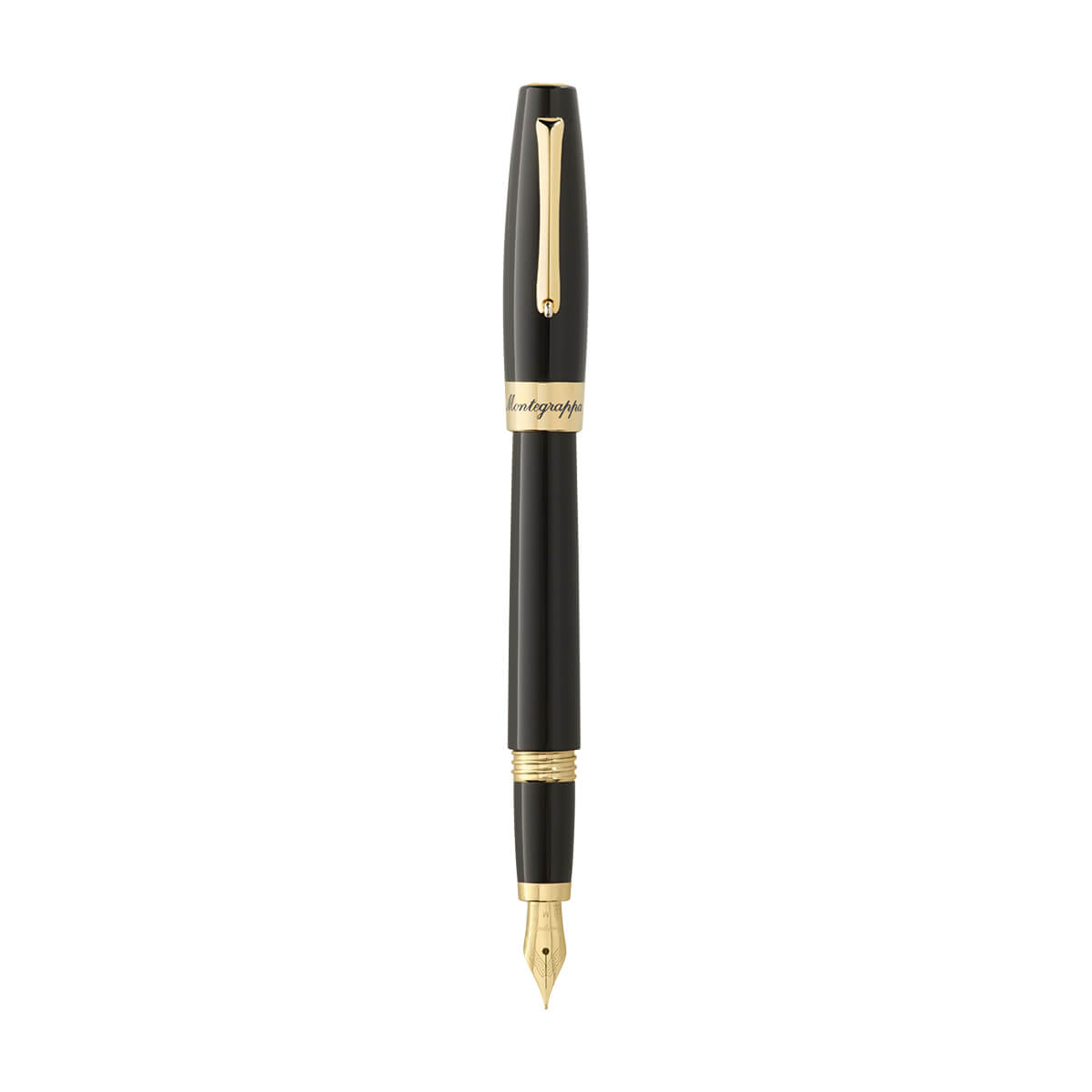 Montegrappa Felicita Fountain Pen Yellow Gold Plated & Black ISFAR3YC 3