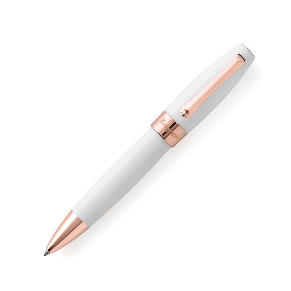 Montegrappa Fortuna White & Rose Gold Trim Ballpoint Pen ISFORBRH 4