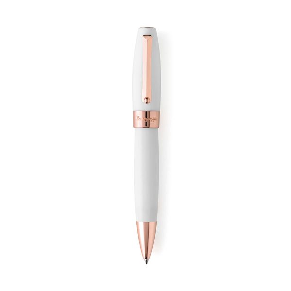 Montegrappa Fortuna White & Rose Gold Trim Ballpoint Pen ISFORBRH 5