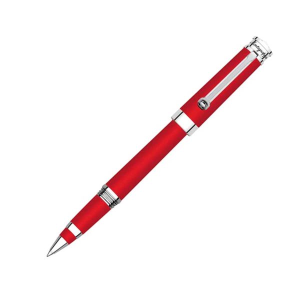 Montegrappa Parola Red Resin with Chrome Trim Rollerball Pen ISWOTRAR