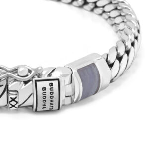 Buddha to Buddha Ben XS Stone Blue Lace Agate Silver Bracelet J070 BA 3