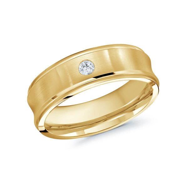 Malo 7mm Diamond Wedding Band in 10K Yellow Gold JMD-095-7Y8