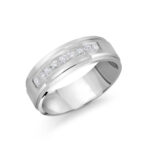 Malo 7mm Diamond Wedding Band in 10K White Gold JMD-1093-7W18