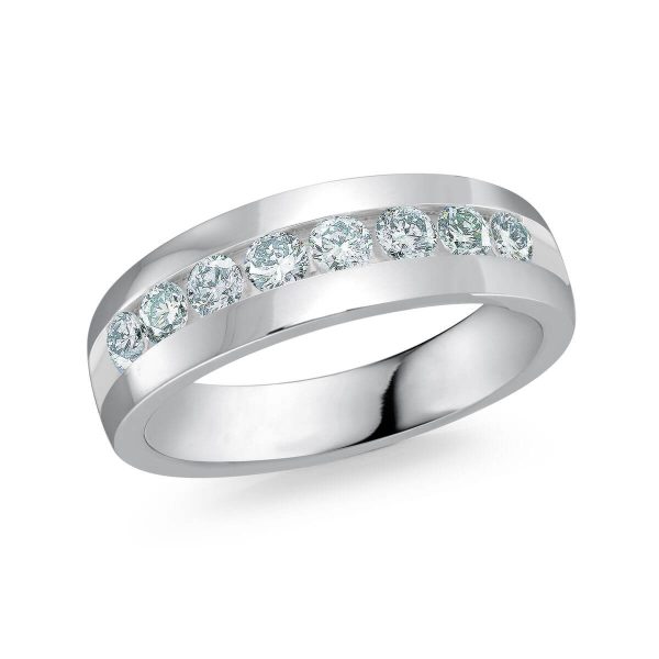 Malo 6mm Diamond Wedding Band in 10K White Gold JMD-1175-015
