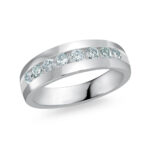 Malo 7.5mm Diamond Wedding Band in 10K White Gold JMD-1175-100