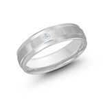 Malo 6mm Diamond Wedding Band in 10K White Gold JMD-368-6W2