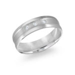 Malo 6mm Diamond Wedding Band in 10K White Gold JMD-370-6W5