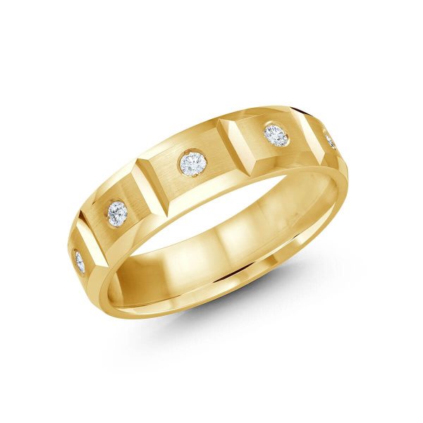 Malo 6mm Diamond Wedding Band in 10K Yellow Gold JMD-388-6Y30