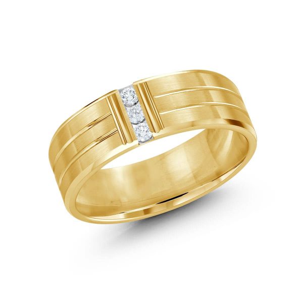 Malo 7mm Diamond Wedding Band in 10K Yellow Gold JMD-500-7Y10