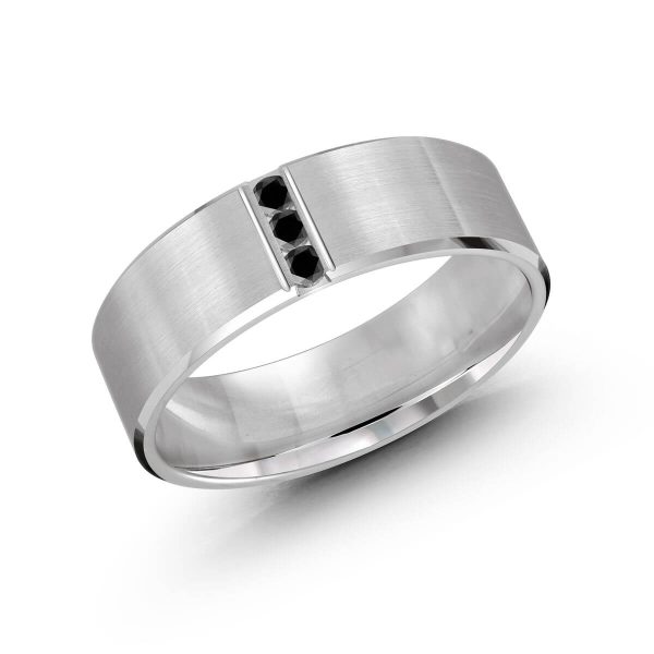 Malo 7mm Diamond Wedding Band in 10K White Gold JMD-509-7W10B