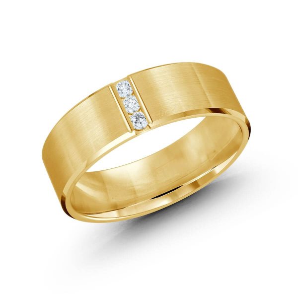 Malo 7mm Diamond Wedding Band in 10K Yellow Gold JMD-509-7Y10