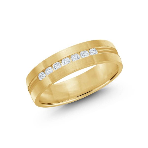 Malo 6mm Diamond Wedding Band in 10K Yellow Gold JMD-537-6Y25