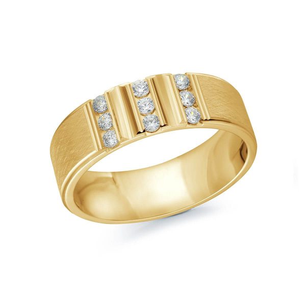 Malo 7mm Diamond Wedding Band in 10K Yellow Gold JMD-590-7Y30