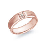 Malo 7mm Diamond Wedding Band in 10K Pink Gold JMD-688-7P5