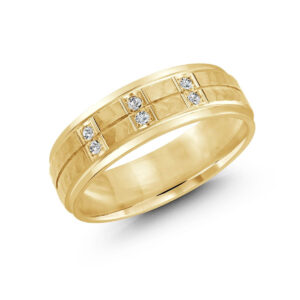 Malo 7mm Diamond Wedding Band in 10K Yellow Gold JMD-815-7Y9