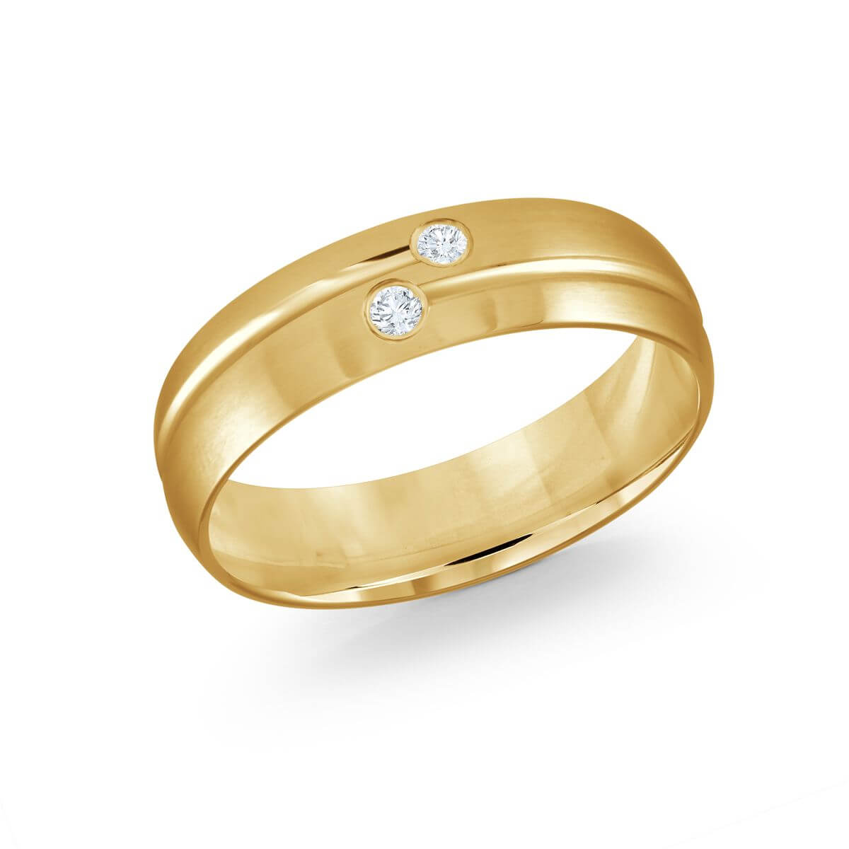 Malo 7mm Diamond Wedding Band in 10K Yellow Gold JMD-821-7Y6