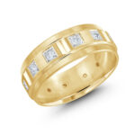 Malo 8mm Diamond Wedding Band in 10K Yellow Gold JMD-826-8Y50