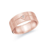 Malo 8mm Diamond Wedding Band in 10K Pink Gold JMD-955-8P2