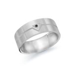 Malo 8mm Diamond Wedding Band in 10K White Gold JMD-955-8W2B
