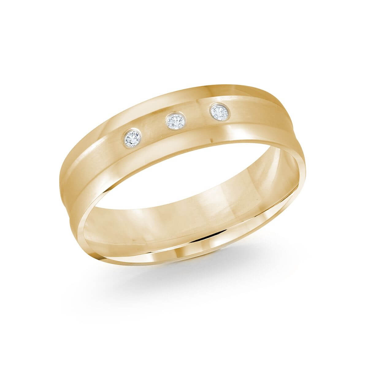 Malo 6mm Diamond Wedding Band in 10K Yellow Gold LCFD-005Y