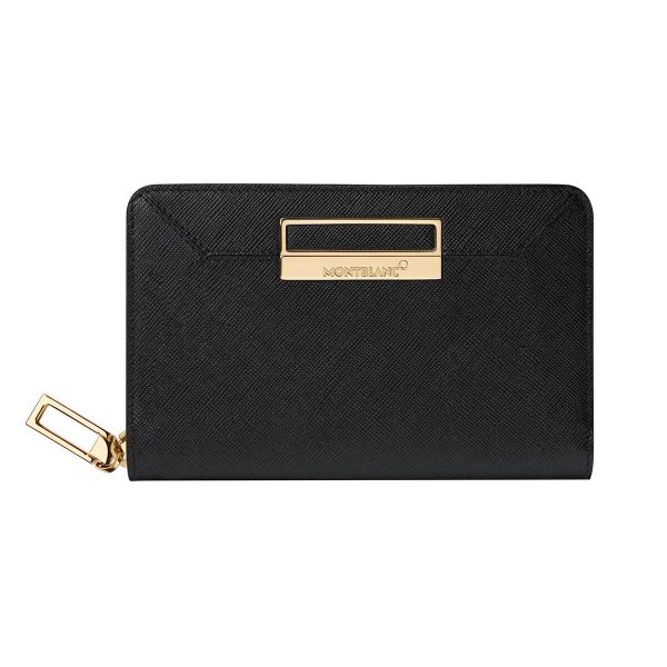Montblanc Leather Wallet 4cc Zip Lady 114594