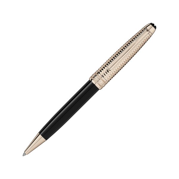 Montblanc Meisterstück Doué Geometry Champagne-Tone Gold-Coated Classique Ballpoint Pen MB118095