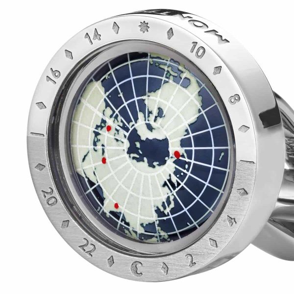 Montblanc 1858 Geosphere Blue Cufflinks 126165 2