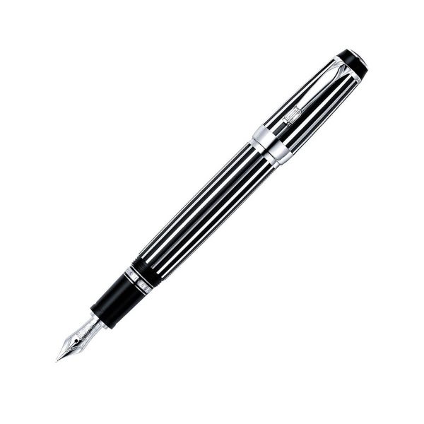 Montblanc Boheme Platinum Plated Crystal Fountain Pen 7535