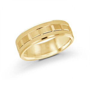 Mardini 7mm Men's Wedding Band in 10K Yellow Gold MRD-046-7Y