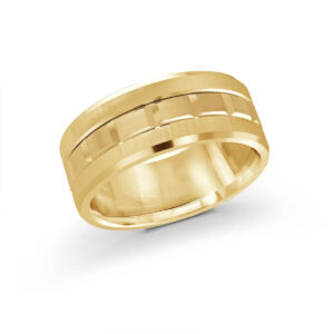 Mardini 9mm Men's Wedding Band in 10K Yellow Gold MRD-046-9Y