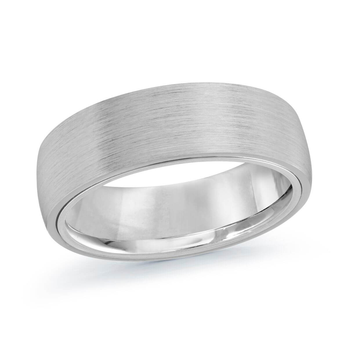 Mardini 7mm Men's Wedding Band in 10K White Gold MRD-057-8W